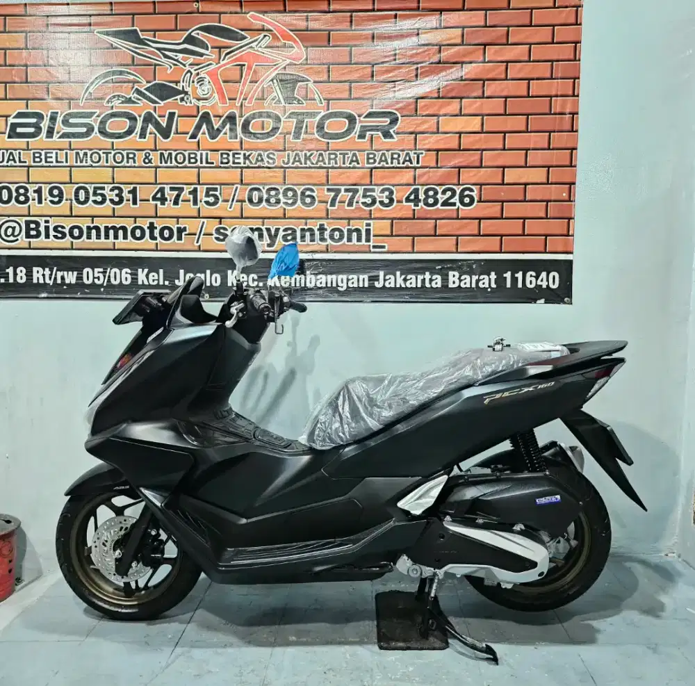 ISTIMEWA KM 1RB! HONDA NEW PCX ABS ISS HSTC 160 TAHUN 2025 HITAM DOFF