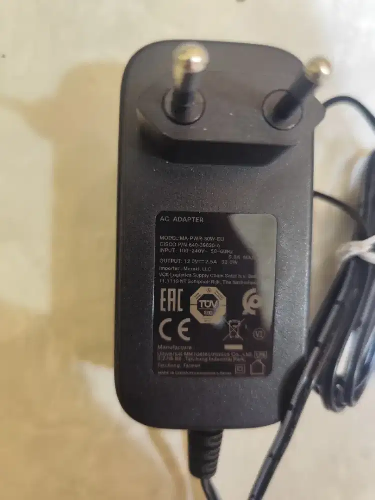 CISCO Meraki AC Adapter MA-PWR-30W-EU