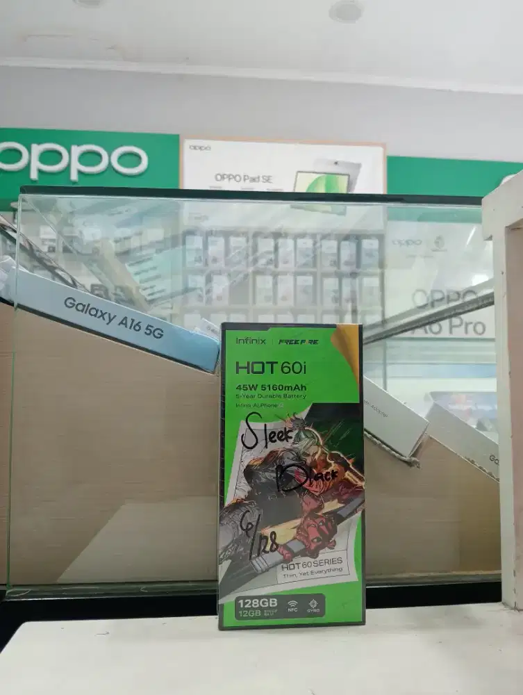 INFINIX HOT 60i 6/128 NEW MURAH GARANSI RESMI