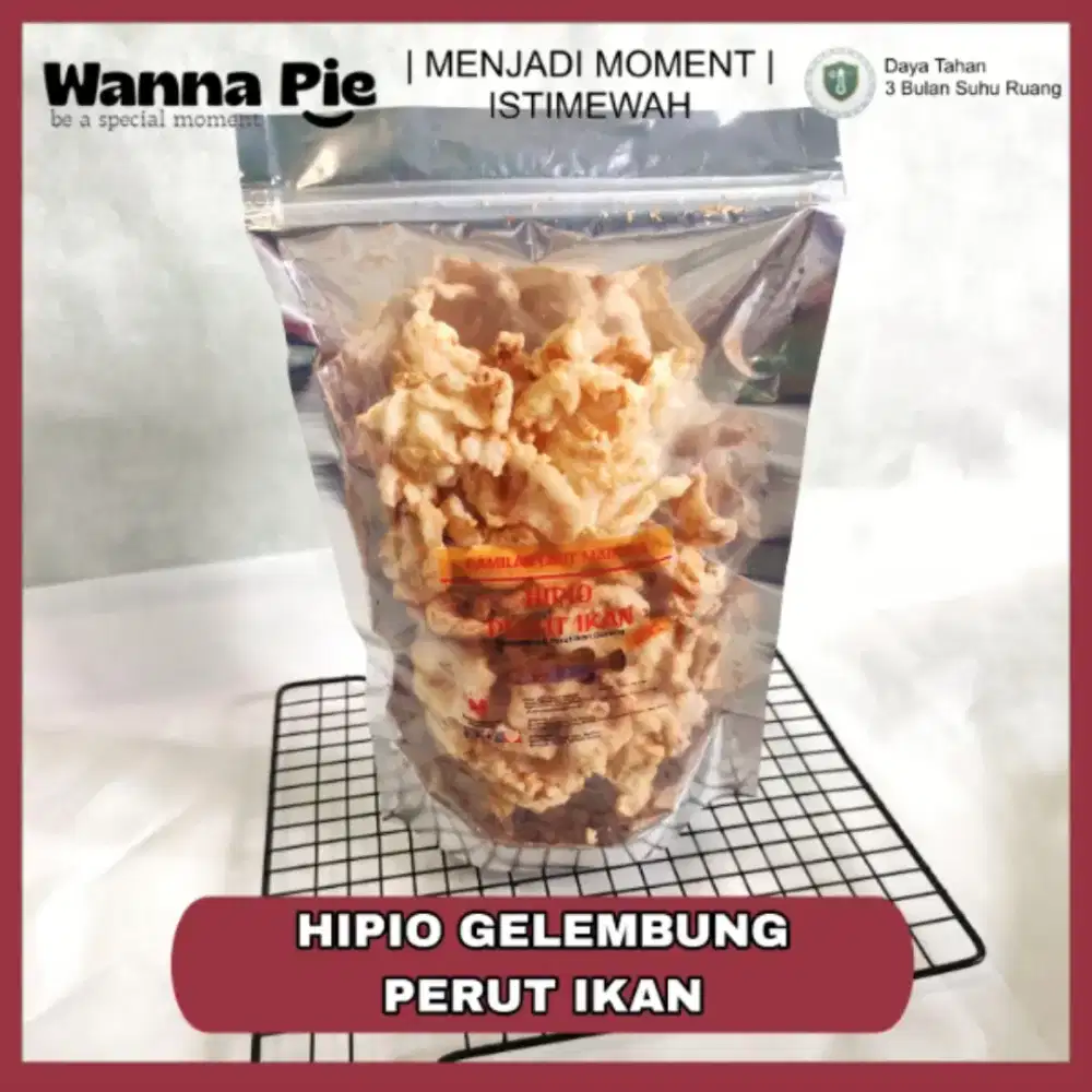 Camilan Laut Madura Hipio Gelembung Perut Ikan Renyah Gluten Free