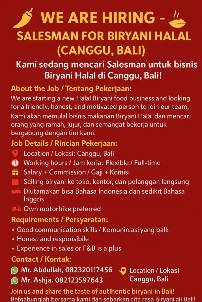 Sales person cewek atau cowok