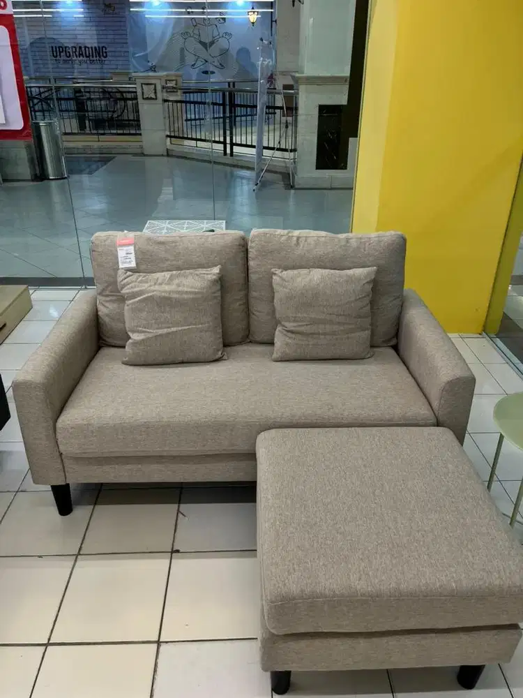 TAVOR SOFA 2S/OTTOMAN GREYY