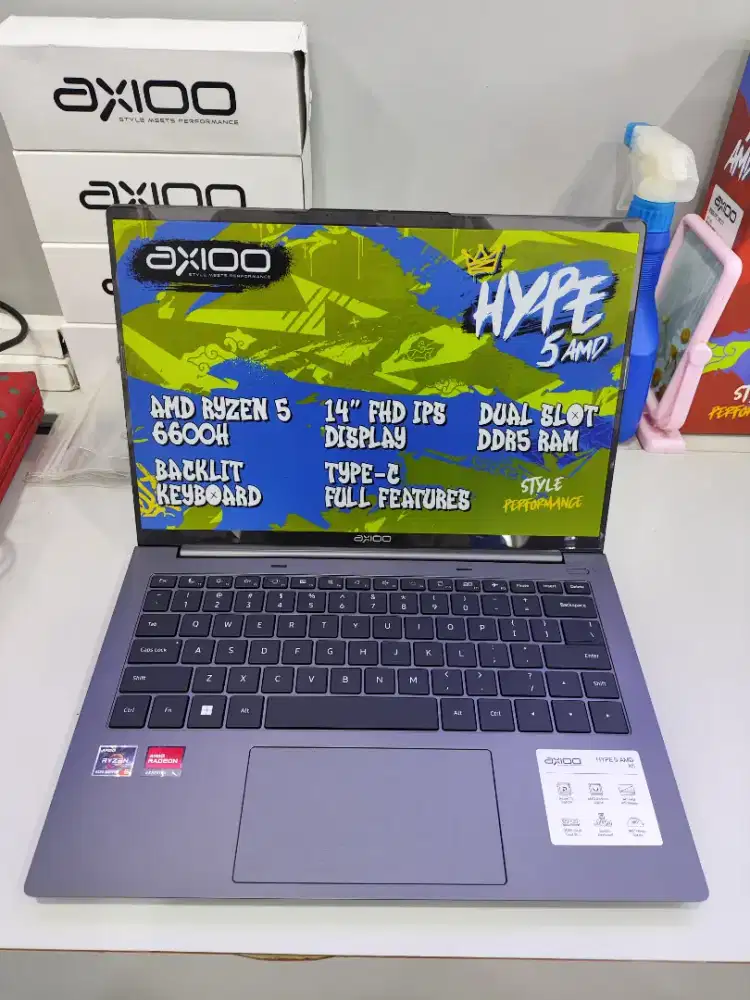 AXIOO HYPE 5 X6 AMD R5 6600H BISA CICILAN