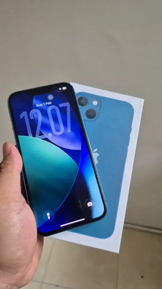 Iphone 13 Blue 256 gb Kondisi Mulus Normal Bea Cukai Bh 76