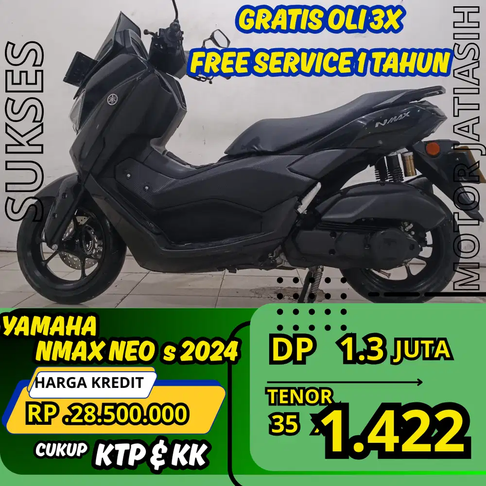 PROMO SPESIAL YAMAHA NMAX NEO S 2024 DP CUMA1.3 JUTA DATA BISA DI BANT