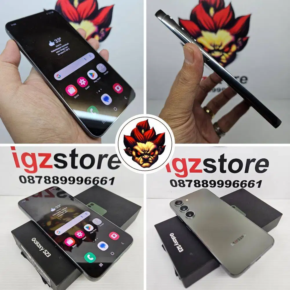 Samsung S23 Black 8/256 MULUS FULLSET NOMINUS