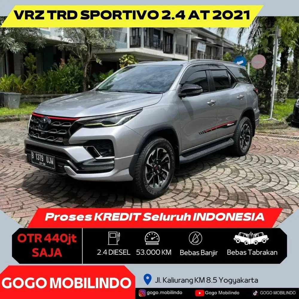 Toyota Fortuner VRZ TRD Sportivo Matic 2021 DP Minim Kredit Murah