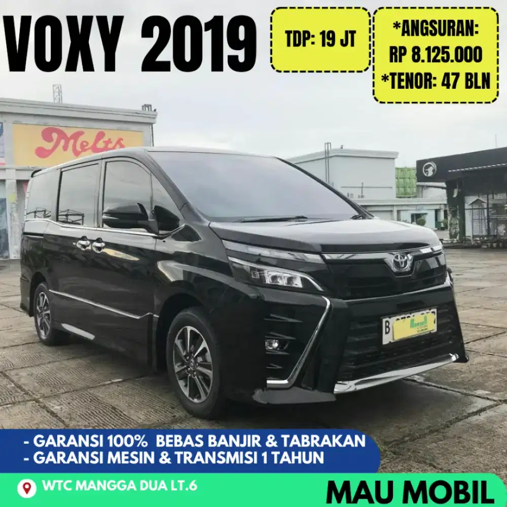 Pajak 1 THN, Voxy 2018/2019/2020 Hitam, KM 55rb