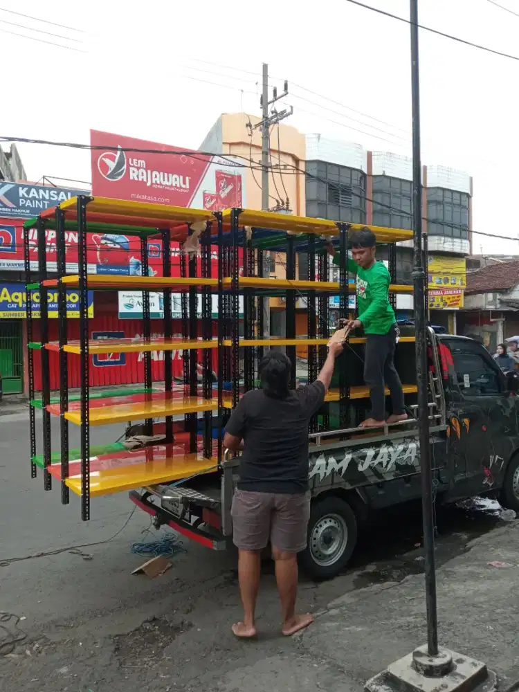 Rak besi rak gudang setock ready