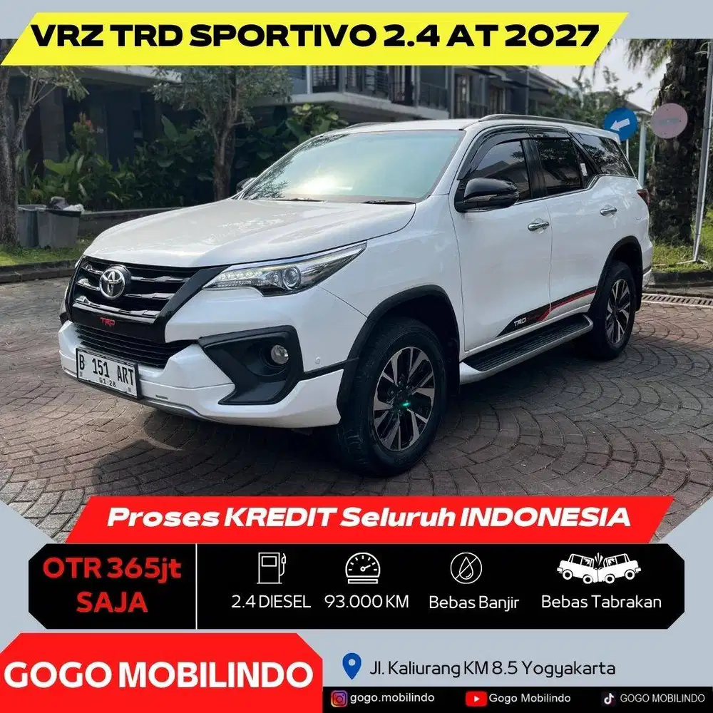 Fortuner VRZ TRD Sportivo Matic 2017 Diesel ORISINIL DP Minim Pajero