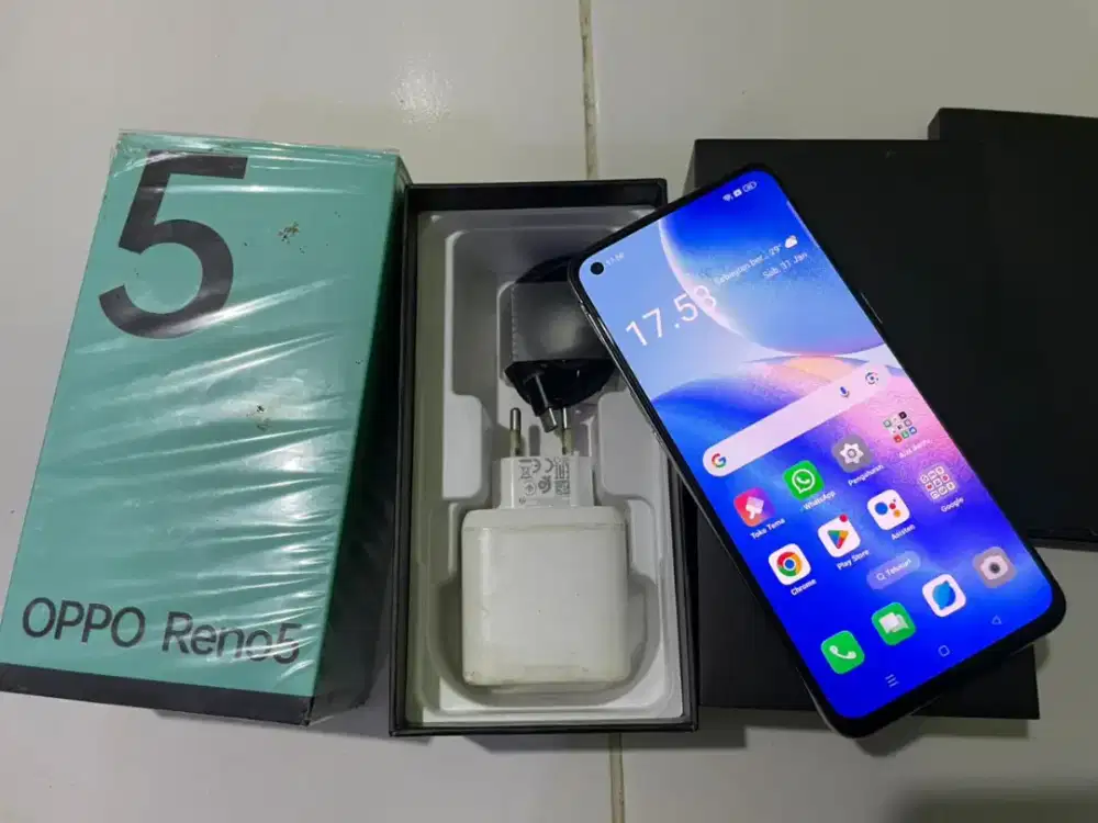 oppo reno 5 8/128 masih ori an normall smuaa