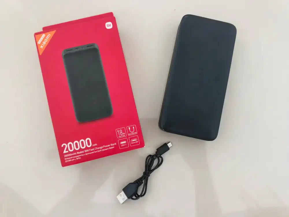 [ori] powerbank Xiaomi Redmi 20.000mAh 18watt