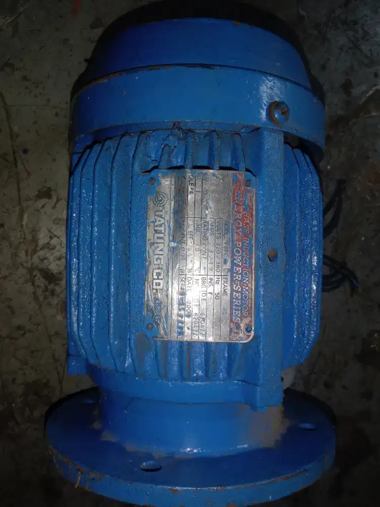 Jual motor dinamo 3 phase.1hp 220/ 380 Siap dipakai produksi