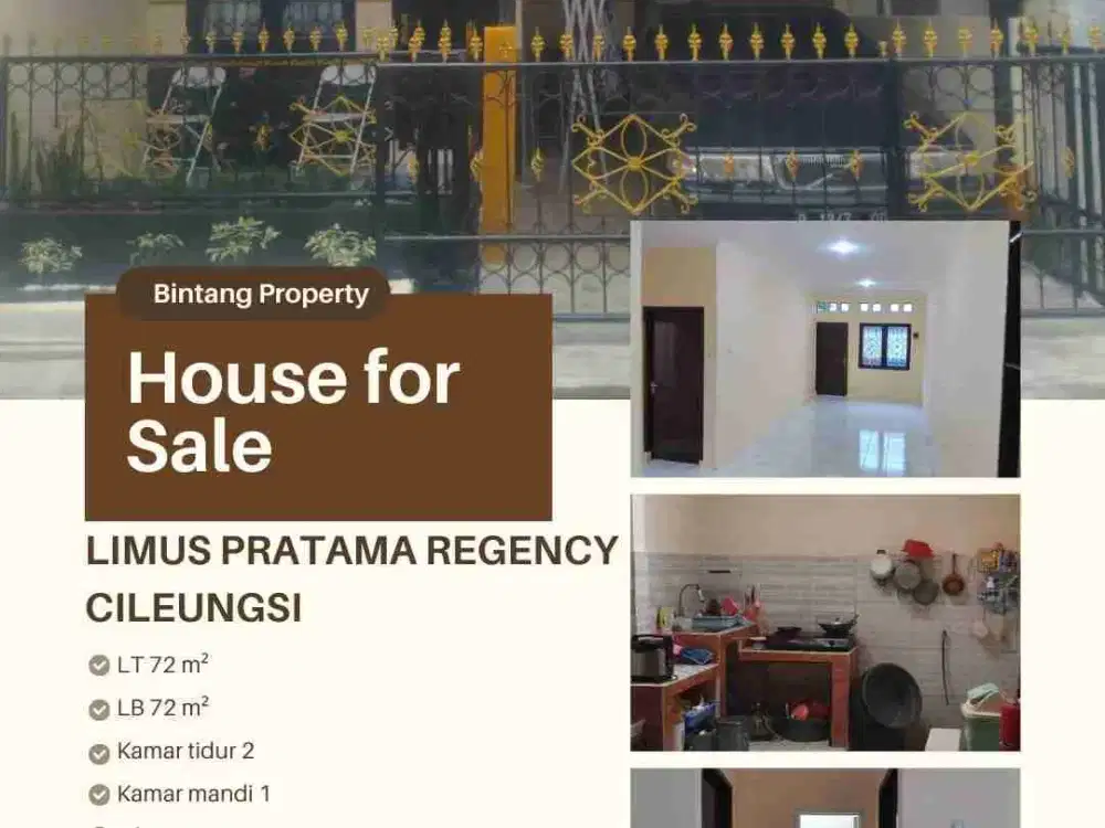 Dijual MURAH di Perumahan Limus Pratama Cibubur.