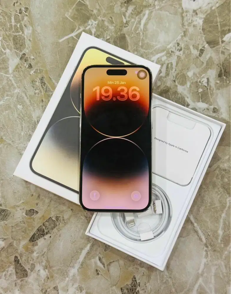 iphone 14 pro 256gb gold Indosat only