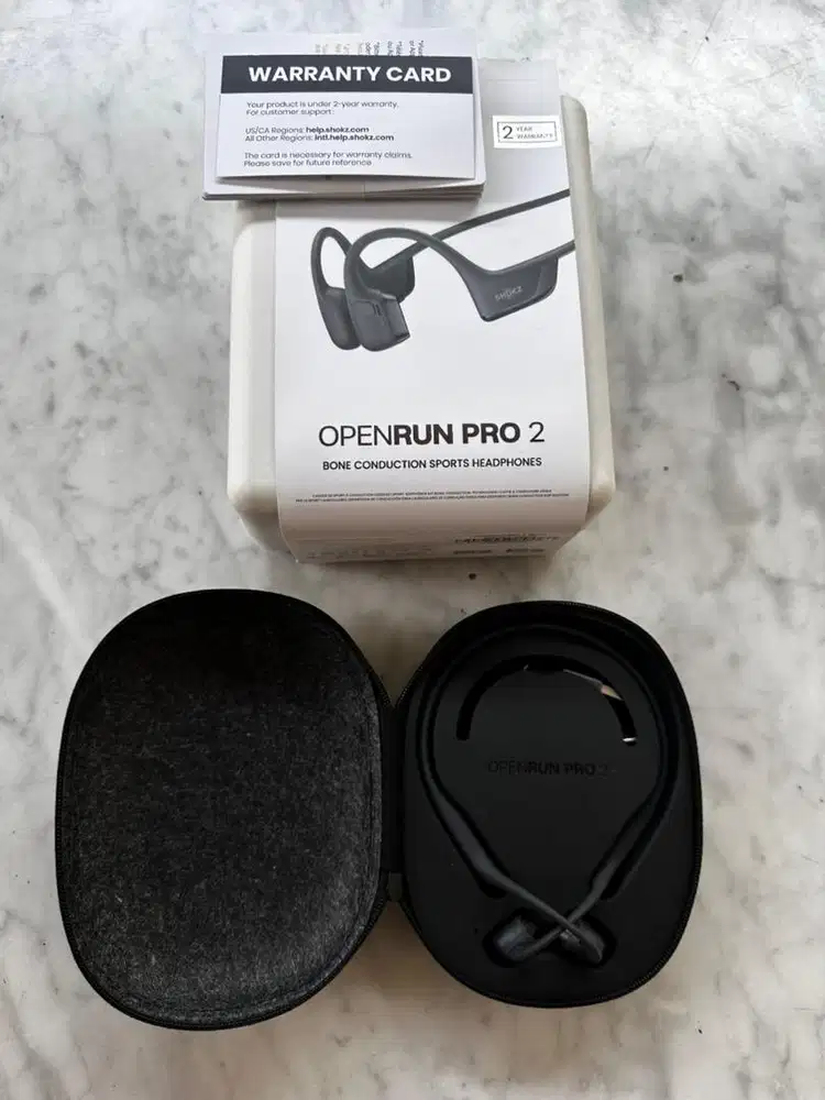 Shokz open run pro 2 - black