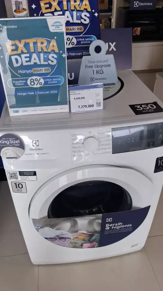 PROMO CICILAN FREE 1× MESIN CUCI ELECTROLUX 10KG