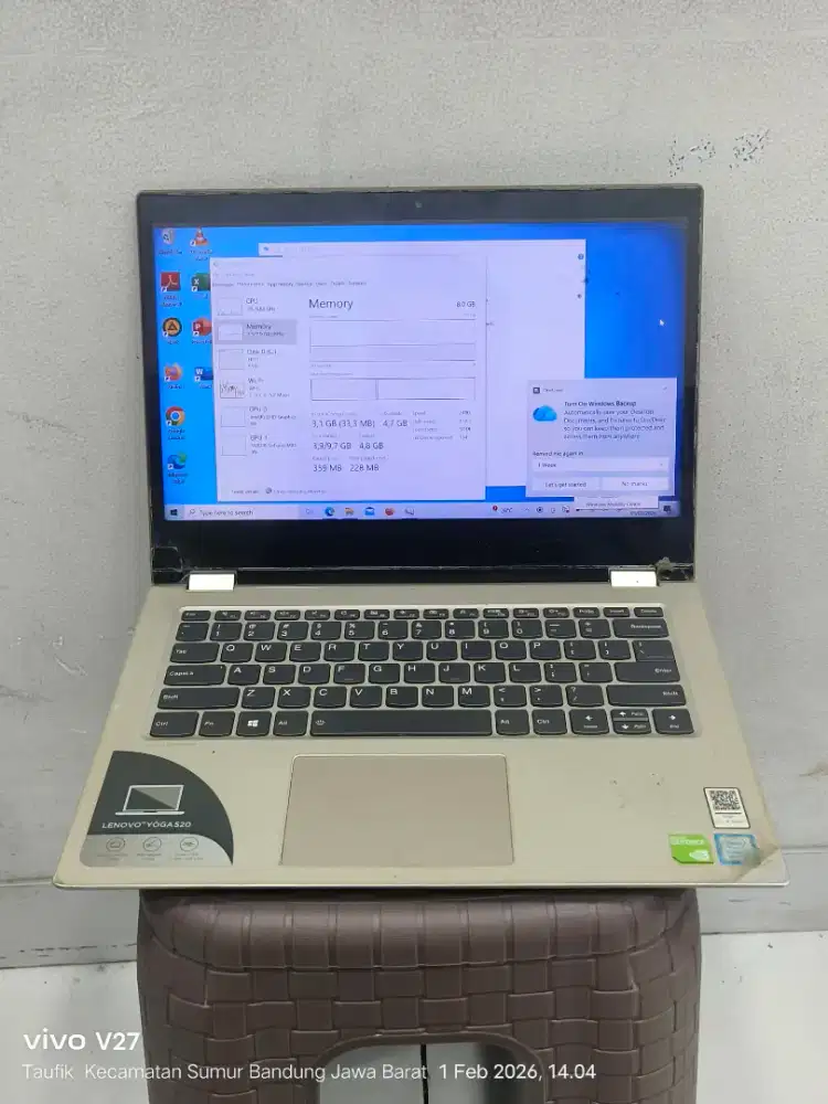 Lenovo yoga 520 i7 gen 8 nvidia mx130m