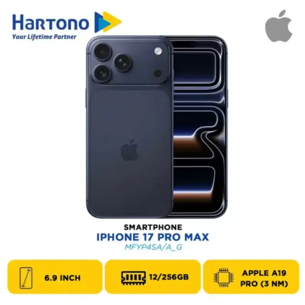 IPHONE 17 PRO MAX 256GB DEEP BLUE PROMO CICILAN BUNGA 0% 12 BULAN