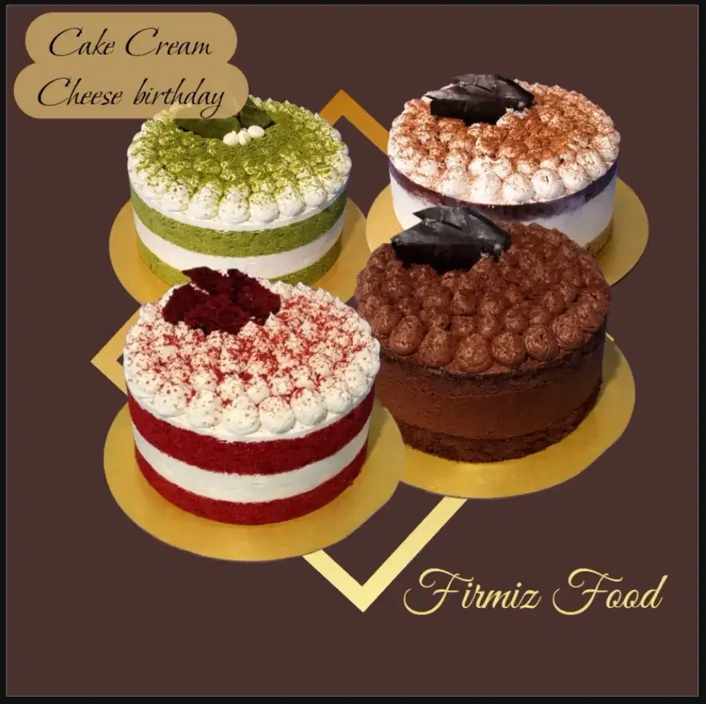 Cake Ulang tahun , Cake Cream Cheese Birthday , kue ulang tahun