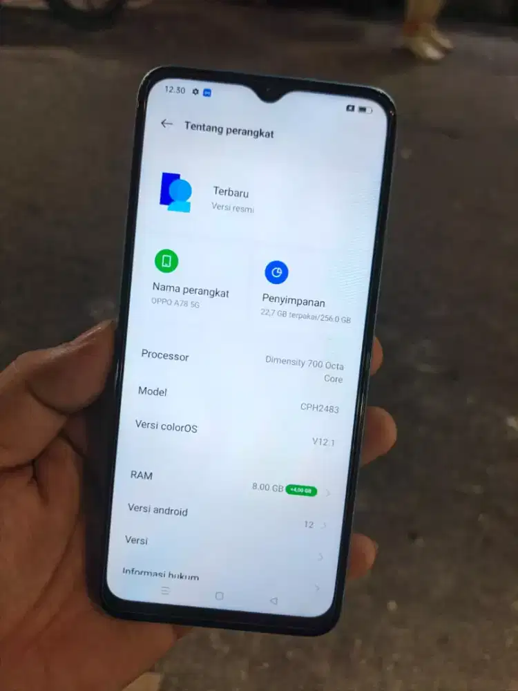 OPPO A78 5G 8/256 HP CASAN