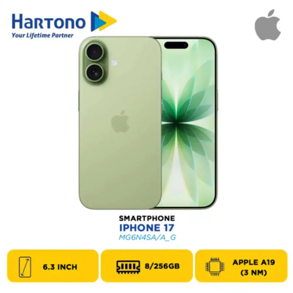 IPHONE 17 256GB SAGE PROMO CICILAN BUNGA 0% SAMPAI 12 BULAN