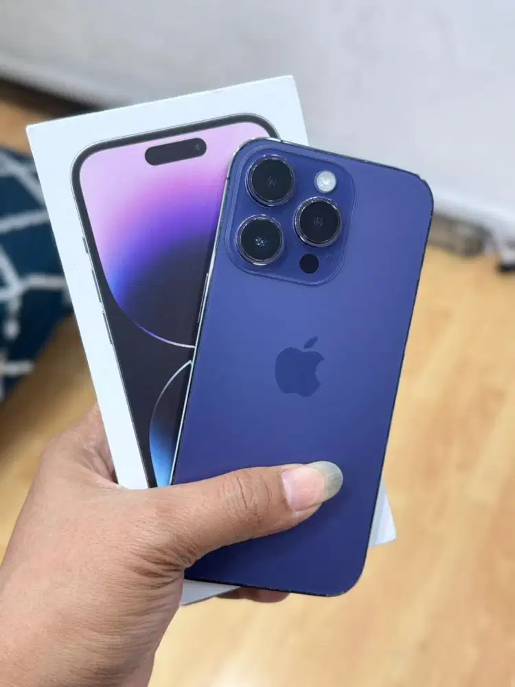 Iphone 14 Pro 256Gb purple second iBox bh 100% baru ganti mulus