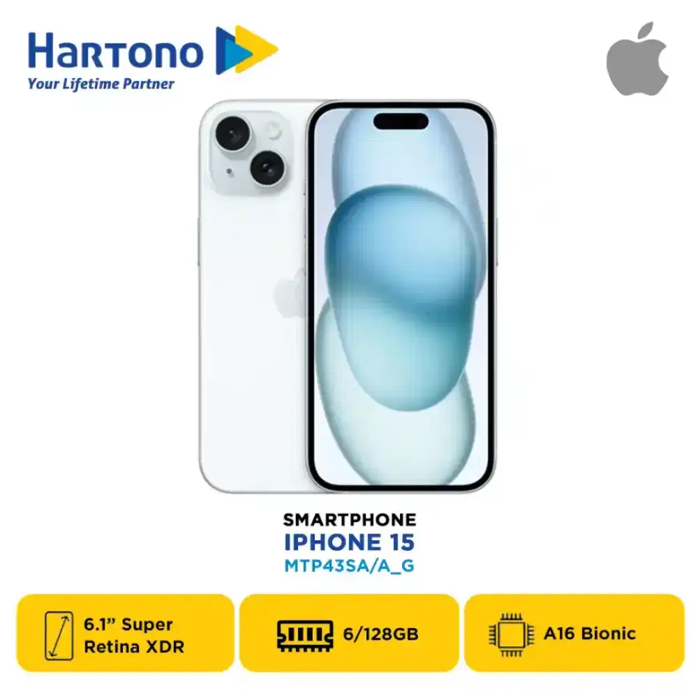 IPHONE 15 128GB BLUE PROMO CICILAN BUNGA 0% SAMPAI 12 BULAN