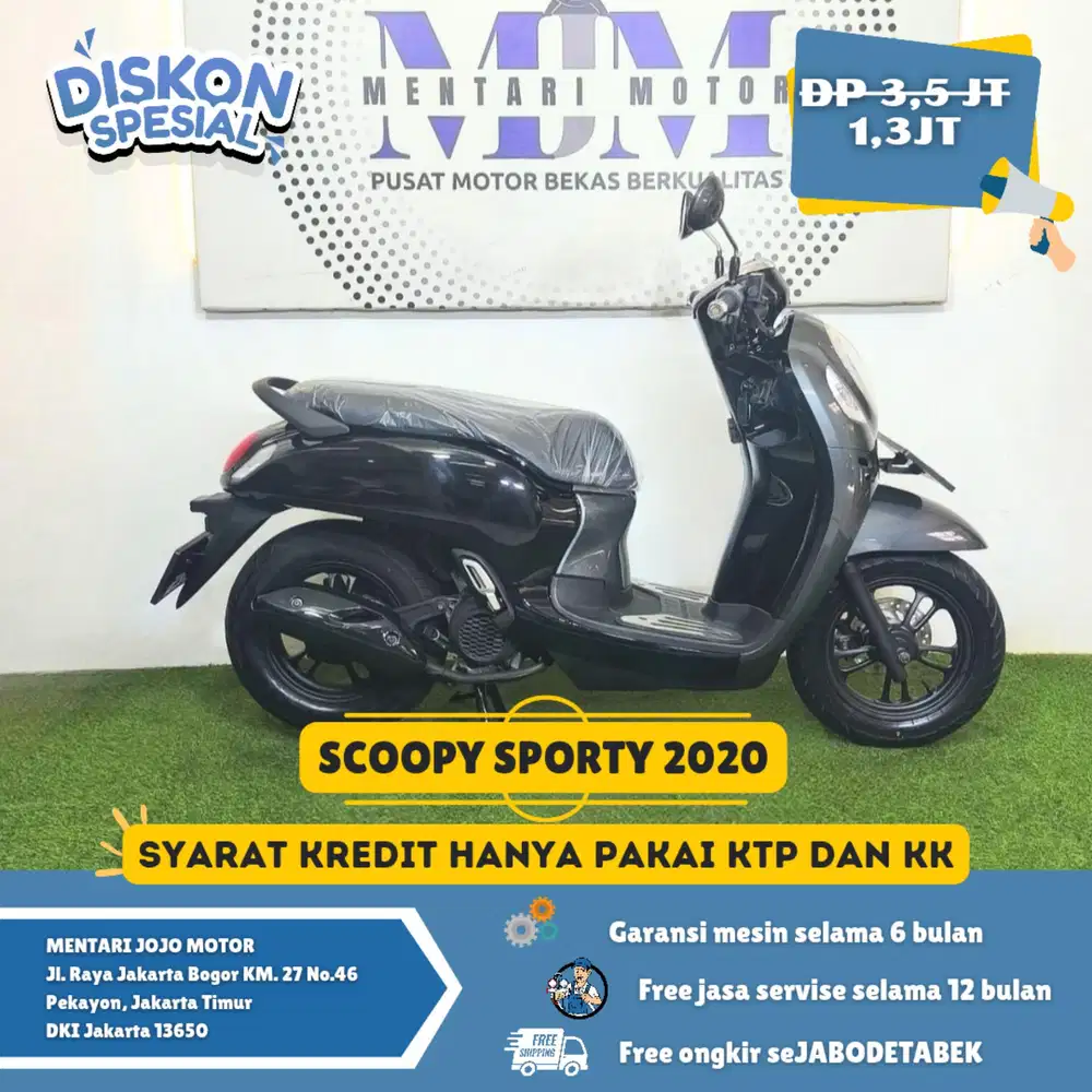 SCOOPY SPORTY 2020 DP 1,3JT ABGSURN 27RB/HRI MENTARI JOJO MOTOR