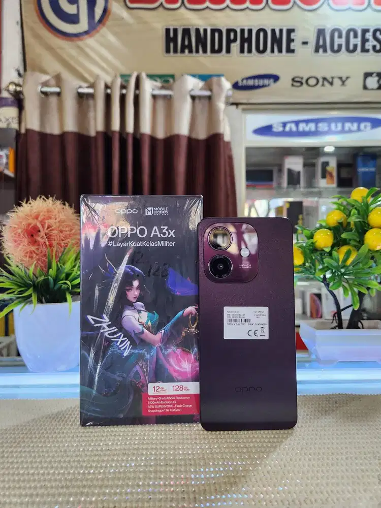 Oppo A3x Ram (6+6) 12Gb/ 128Gb Fullset Mulus Original 100% Like New