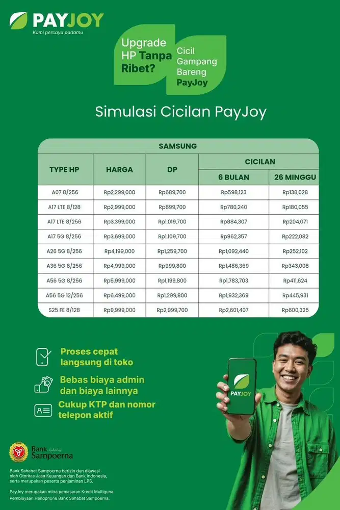 Kredit HP hanya dengan KTP saja