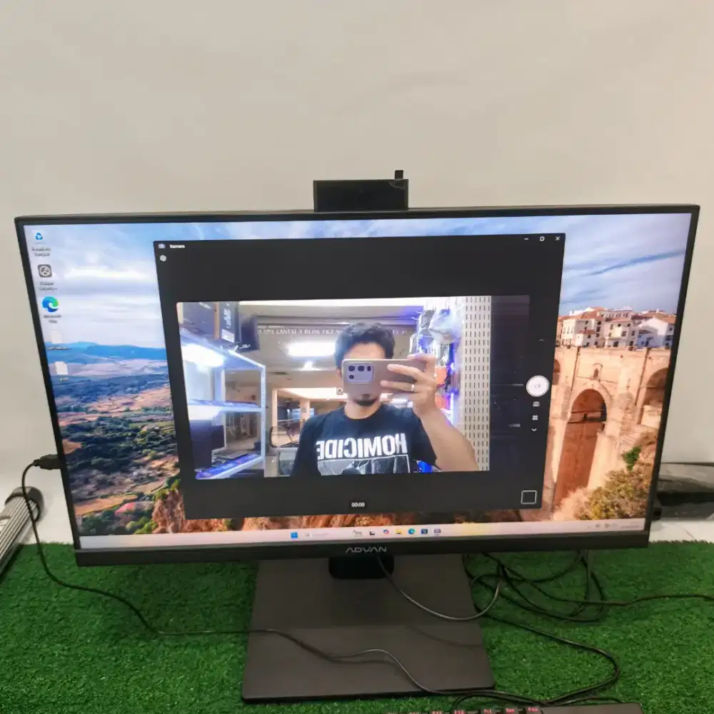 PC AIO all in one advan A24A-R56S1 Fullset Dus