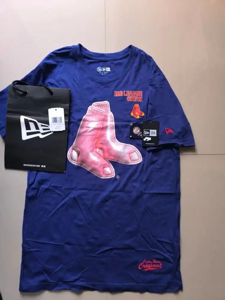 Original New Era Mlb Boston Red Sox Baju Mulus No stussy bape Jordan