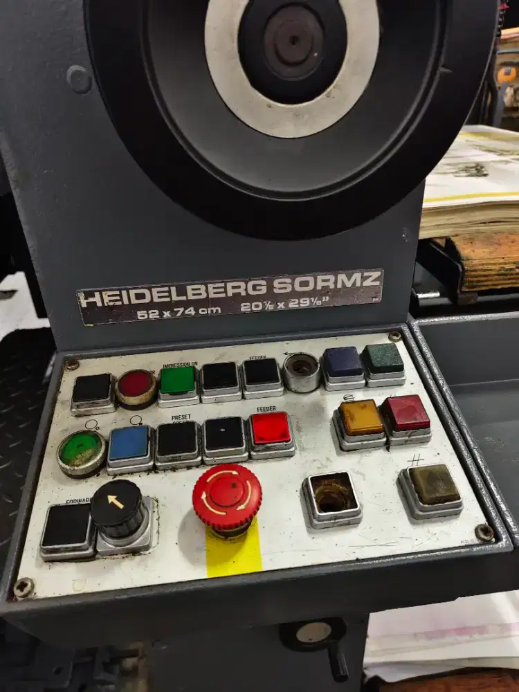 Mesin Heidelberg SORMZ Alcolor th 1988/1989