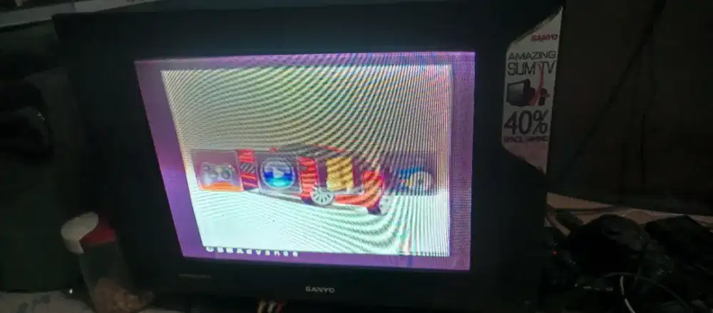 PS2 + tv tabung 21in