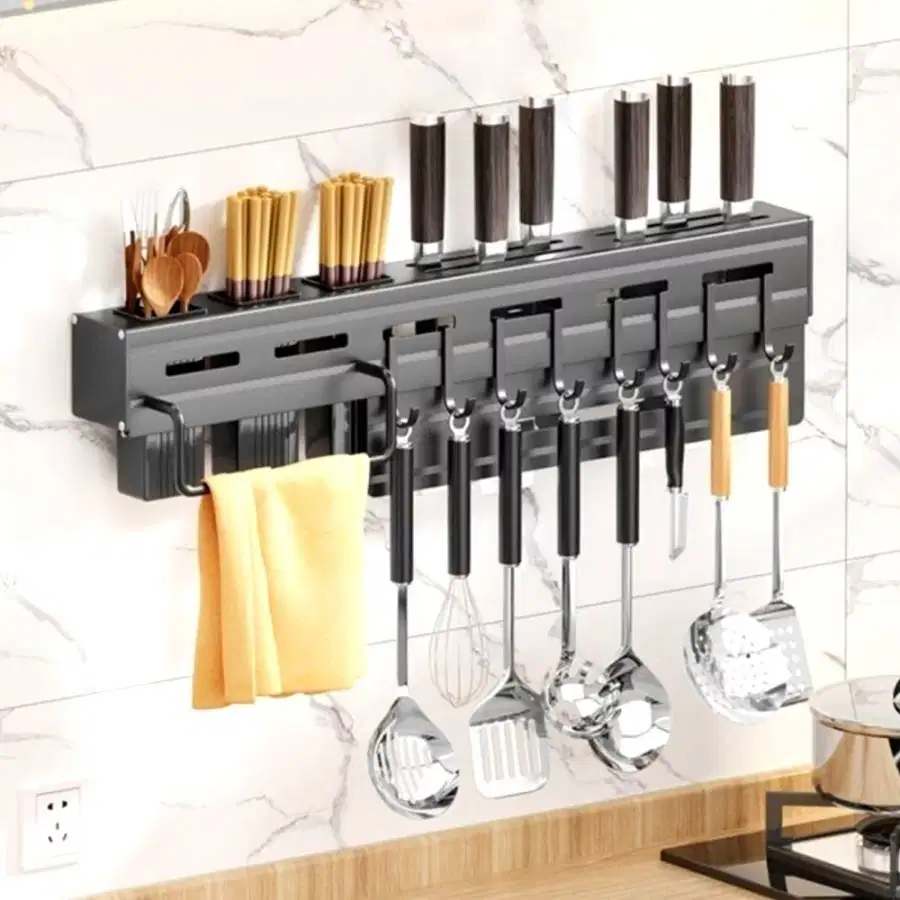 KMMON Rak Dapur Gantung Tempat Pisau Centong Alat Masak Aesthetic Rack