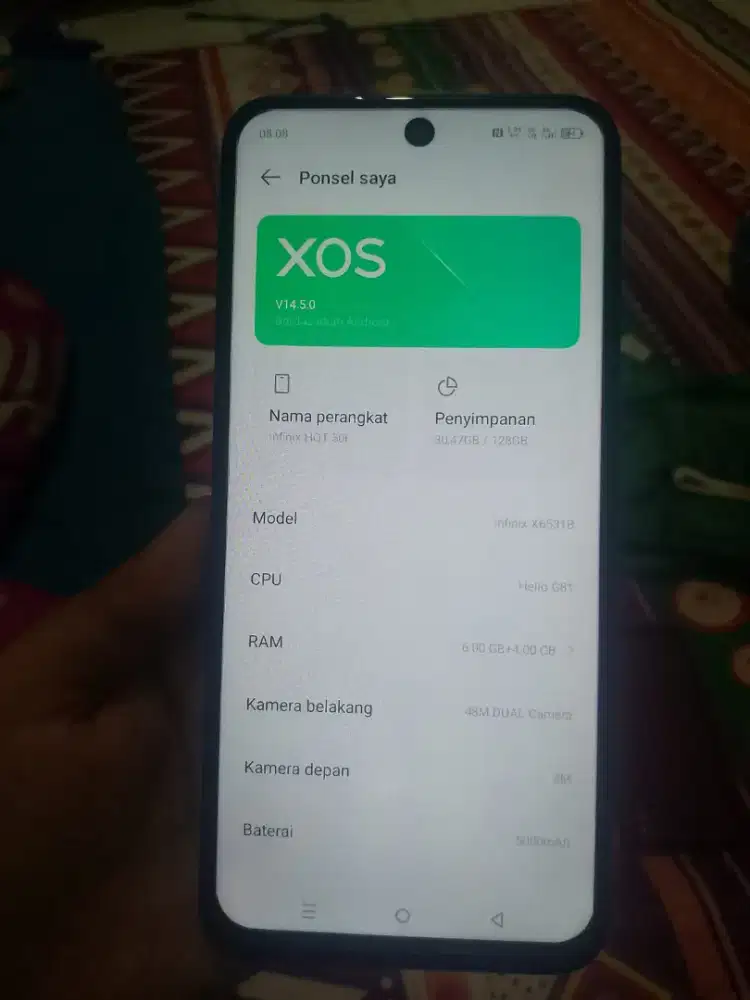 infinix hot 50i ram 6+4/128