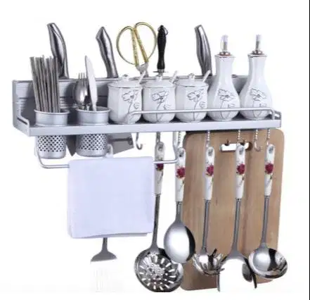 Rak Dinding Dapur Aluminium size 60x12,5x10cm Kitchen Set Rack