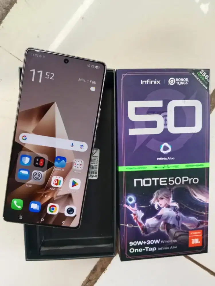 Infinix note 50 pro ram 8+8/256 fullset nominus
