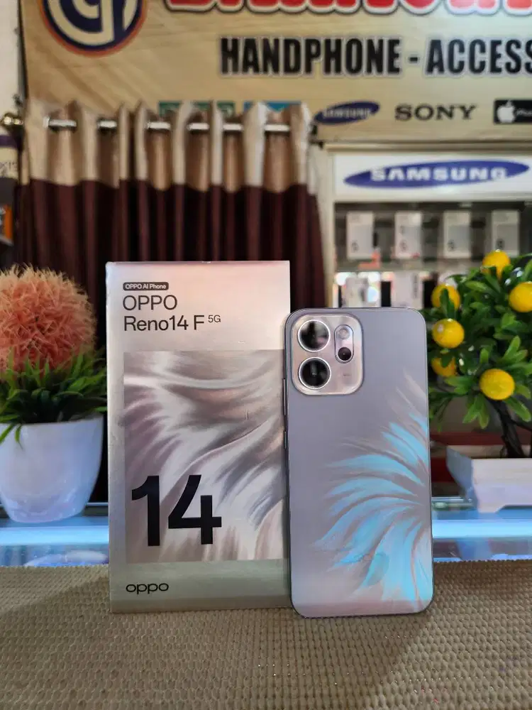 Oppo Reno 14F 5G Ram 8+8Gb/ 256Gb Fullset Mulus Ori 100% Bergaransi