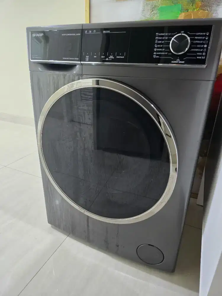 Mesin cuci Sharp ES-FL1280BTX 8Kg Front Loading