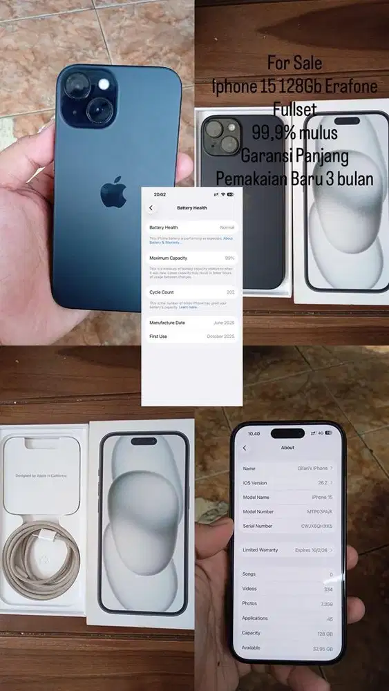 Iphone 15 128Gb Ex Erafone