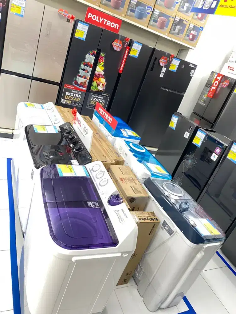 Ready Mesin Cuci Dua Tabung all brand #bisacicilanpakaiKredivo