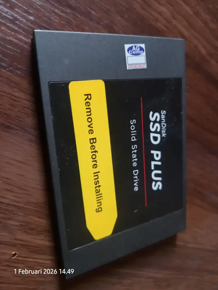 Ssd 120gb sandisk kosongan normal test