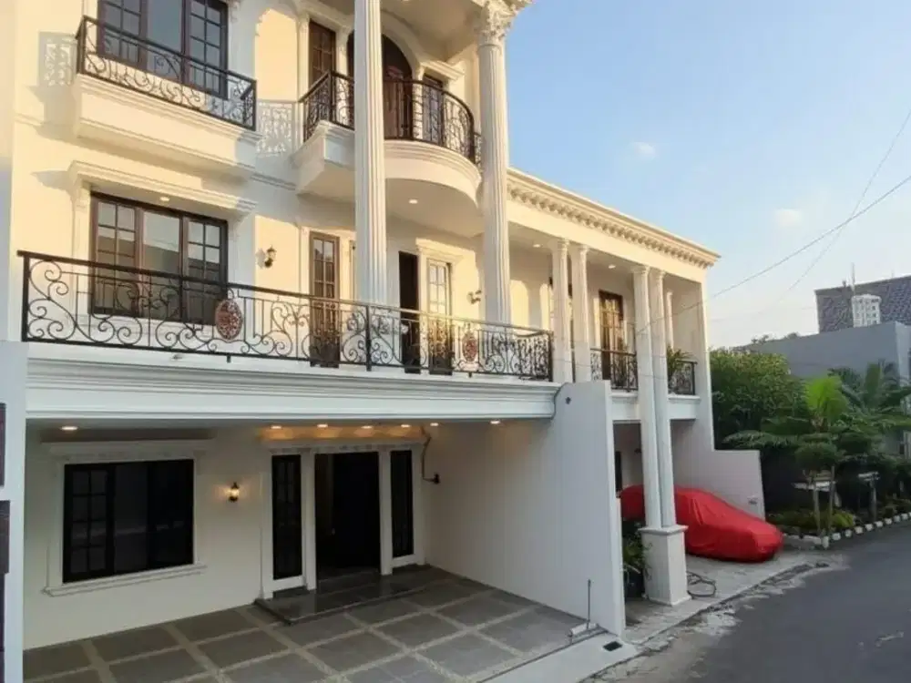 rumah 3 lantai design mewah di kebagusan, dalam cluster keamanan 24 jam