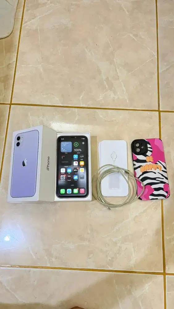 Dijual Iphone 11 128gb Purple Ex ibox
