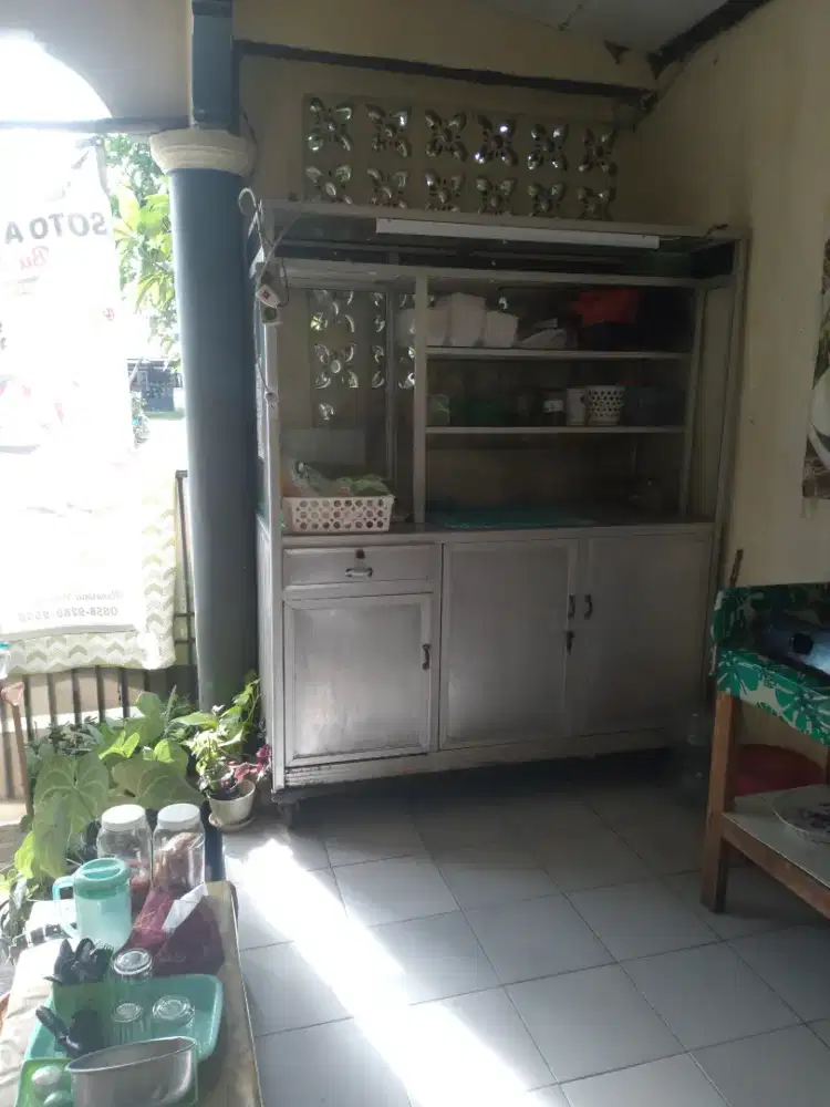 Jual gerobak alumunium pull kaca