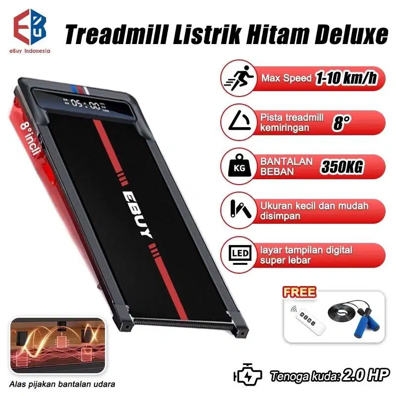 e-Buy Running Mat Treadmill Listrik