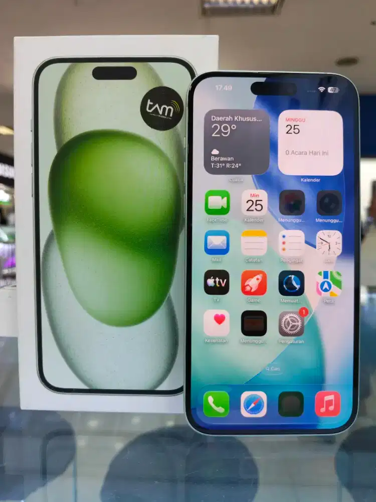 Iphone 15 Plus 128GB Bekas Garansi iBox sampai Februari 2026