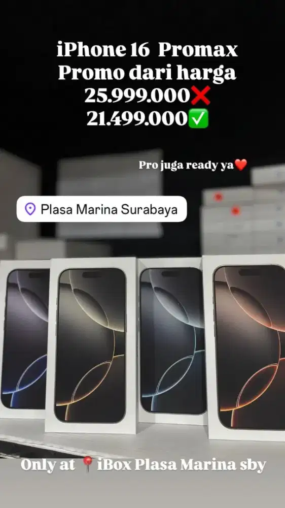 Iphone 16 promax segel garansi ibox